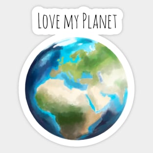 Love planet Sticker